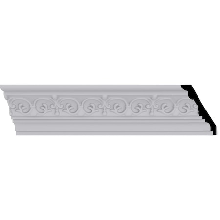 Ekena Millwork 3 1/2"H x 3 7/8"P x 5 1/4"F x 94 1/2"L Lisbon Dentil Crown Moulding MLD03X03X05LI